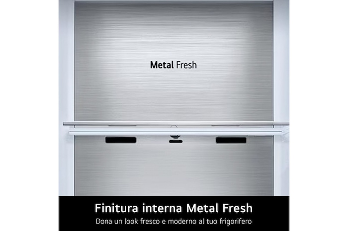 Finitura interna Metal Fresh frigorifero GSLE91EVAB